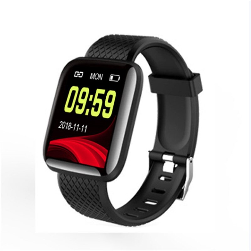 Arrivalsmart Polsbandjes Armband Bloeddruk Meting Waterdichte Sport Fitness Tracker Horloge Hartslagmeter Pe: Black