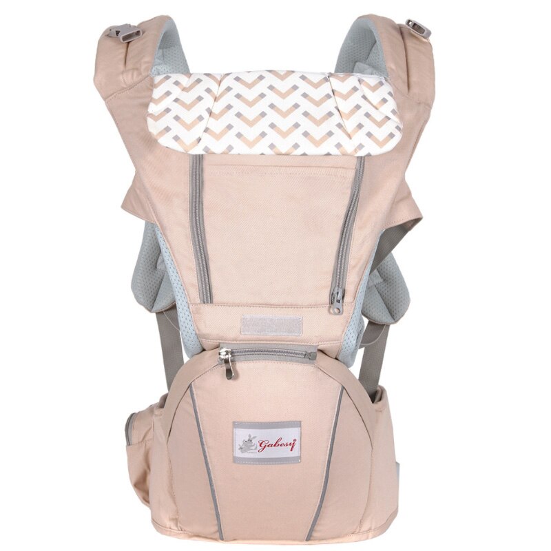 Ergonomische Draagzak Baby Baby Heupdrager Carrier Voorkant Ergonomische Kangoeroe Draagdoek draagdoek voor Baby Reizen: Khaki 1