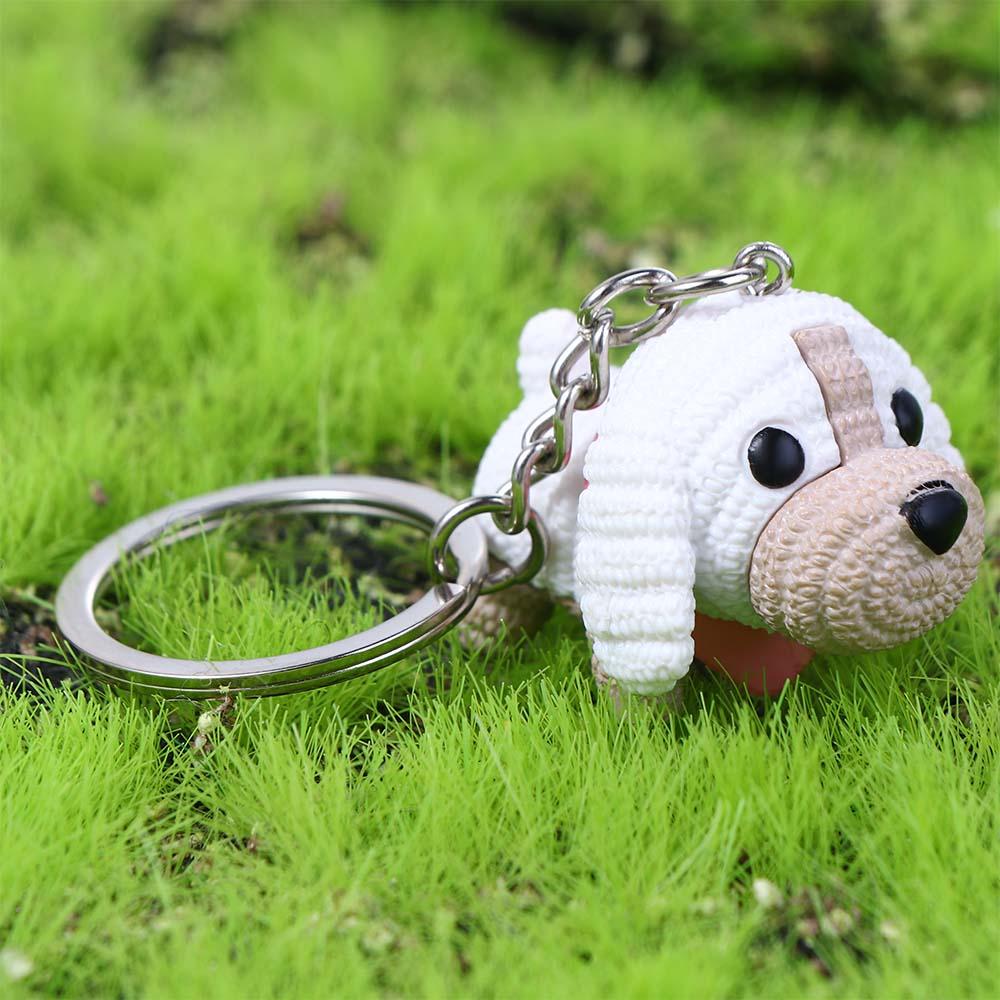 Accesorios interiores para bolsa, accesorios para llaves, bolsa de lana para perros, adornos, llavero de mascota para perro, colgante para bolso, llaveros de muñecos para perros