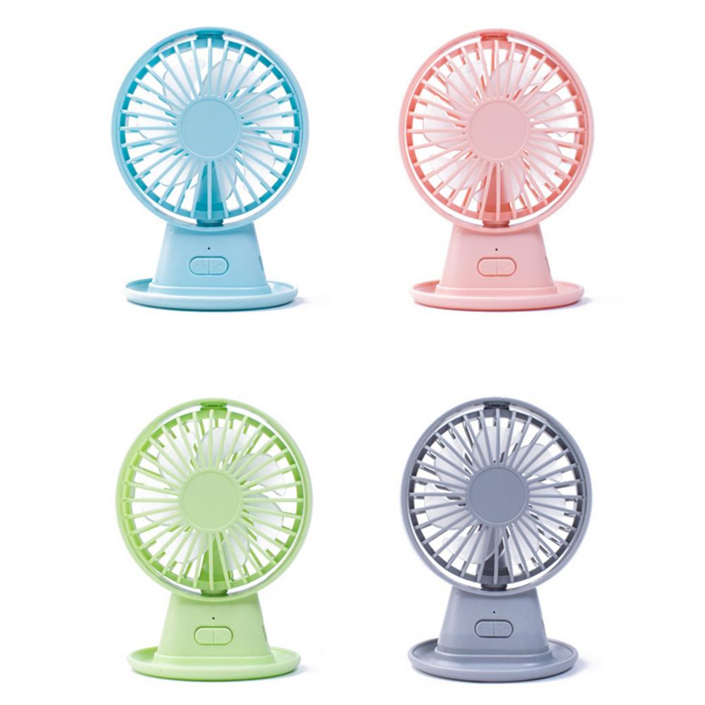 Desktop Fan Adjustable Angle USB Powered ABS 3 Speed Cooling Table Fan for Office