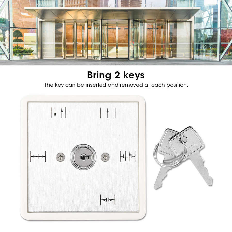 5 Position Key Switch Automatic Sliding Door Operation Function Selection On-Off