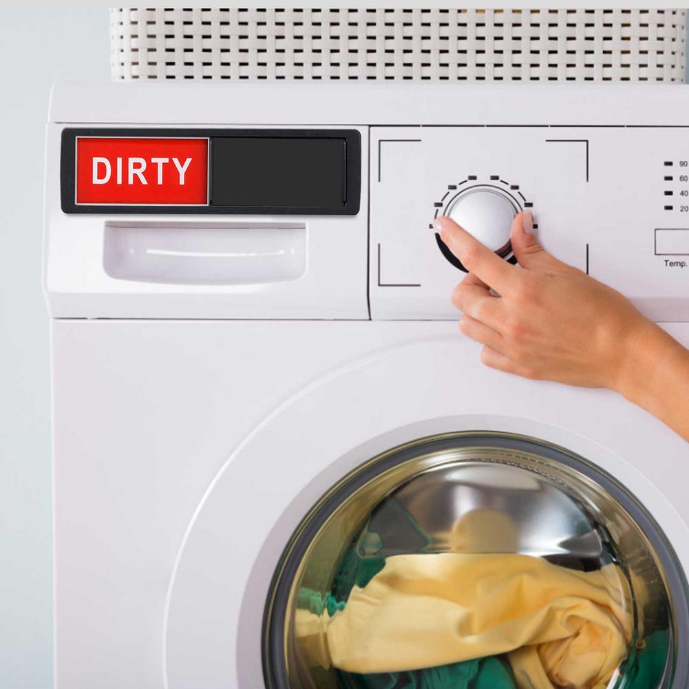 Room Cleaning Tips Cleanliness Signs Hotel Magnetic Signs Acrylic Dishwasher Magnet Clean Dirty Sign Home Room Decoration