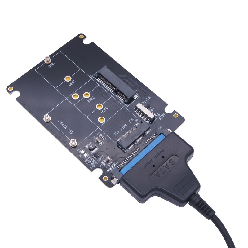 SSD Adapter M.2 NGFF oder MSATA zu SATA 3,0 Adapter USB 3,0 zu 2,5 SATA Festplatte 2 in 1 reader Converter Karte Kabel für PC Laptop