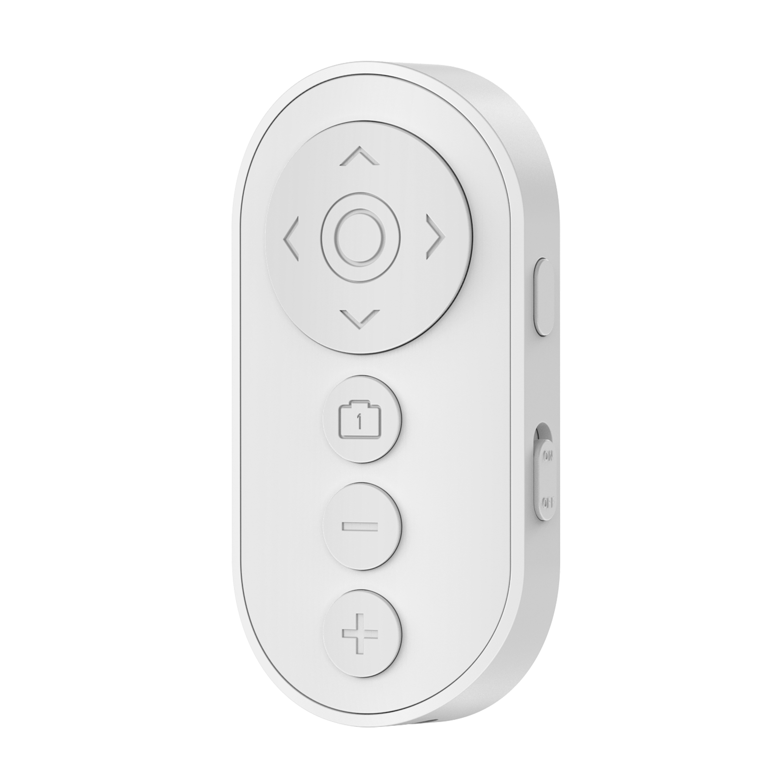 Bluetooth Camera Remote Shutter for smartphone Wireless Video Scrolling Remote for iOS & Android, Page Turner for E-Book App: WHITE