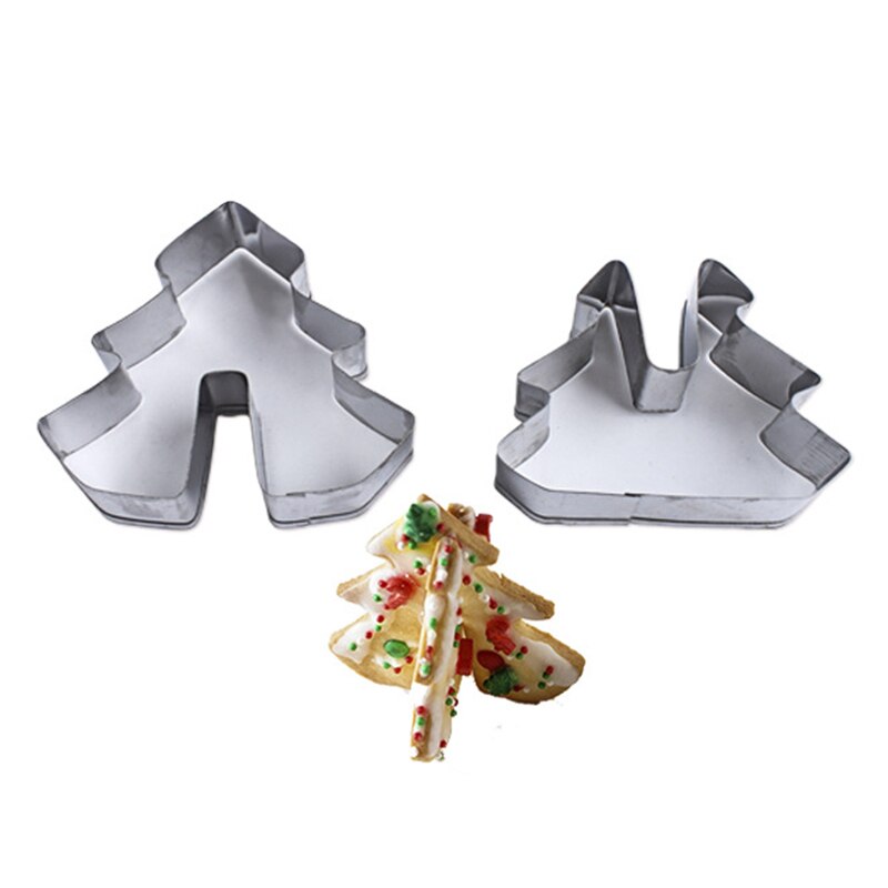 Baking Tools Christmas Cookies Cutters sets 8pcs Stainless Steel Cookies Moulds 3D Christmas Scenario Biscuit Cookie Molds
