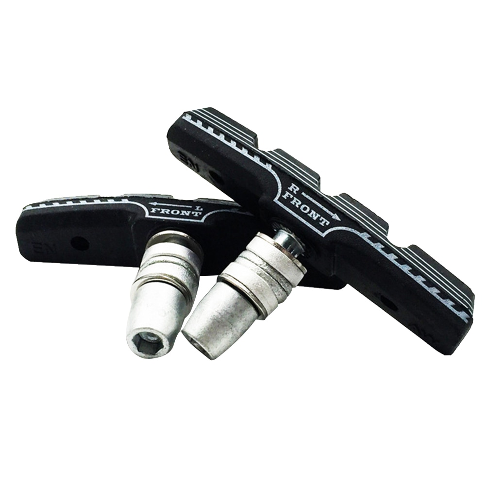 1 Paar Fiets Remblokken Fietsen Bike V Brake Pads Holder Schoenen Blokken Rubber Wrijving Velg Rem Mtb Road Mute fiets Remblokken: Default Title