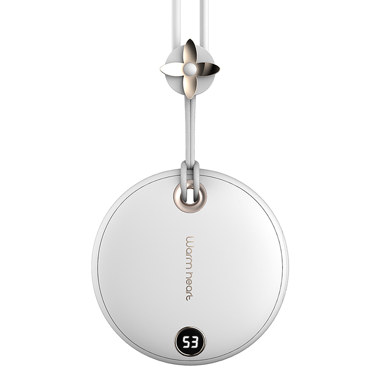 Portable USB Rechargeable Electric Hand Warmer Heater Digital Display Hand-held Double-Side Pocket Hand Warmer Power Bank L1029