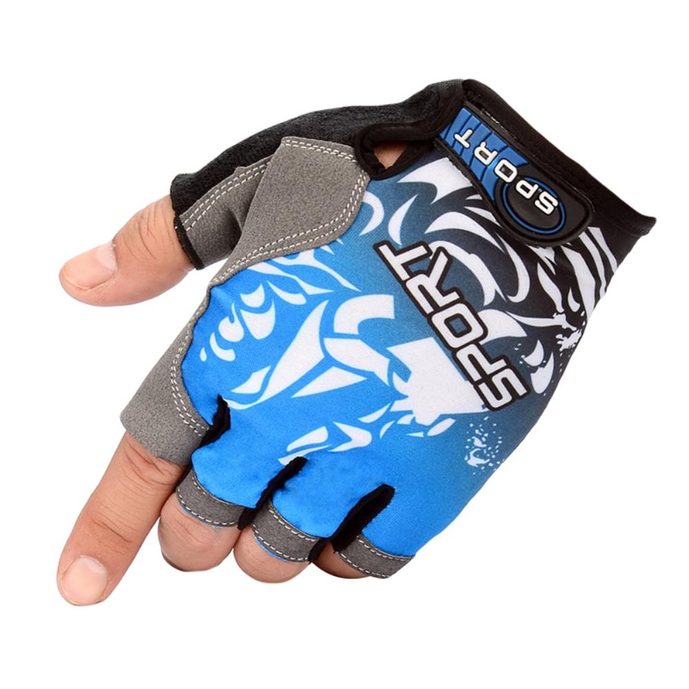 Gants de cyclisme demi-doigt antidérapants, 1 paire, coussin de Gel respirant pour hommes et femmes, moto vtt, vélo de route, gants de sport, de pêche: Violet / M