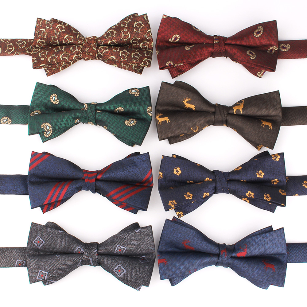 Pajarita Floral para hombre y mujer, corbatas de Cachemira para adulto, trajes para hombre, pajarita para , boda, pajaritas con patrón de animales