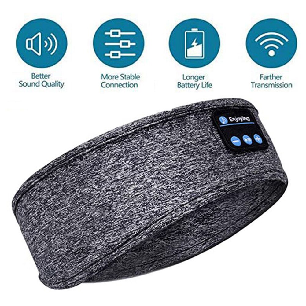 Wireless Bluetooth Headphone Headband Sports Yoga Fitness Running Hiking Stereo Earphone Sleep Headset Headscarf Music Headband