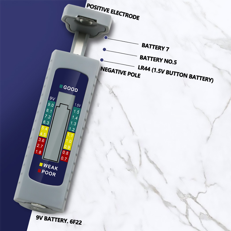 Digital display battery tester power tester dry battery capacity tester LCD battery prompt ABS Battery detection Universal test