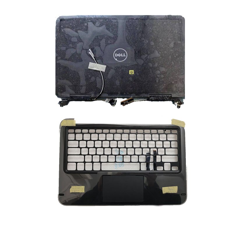 For The Dell XPS 12 9Q33 LCD Back Cover / LCD Front Bezel / Palm Rest / Bottom Cover / Hinge / Black: AC cover