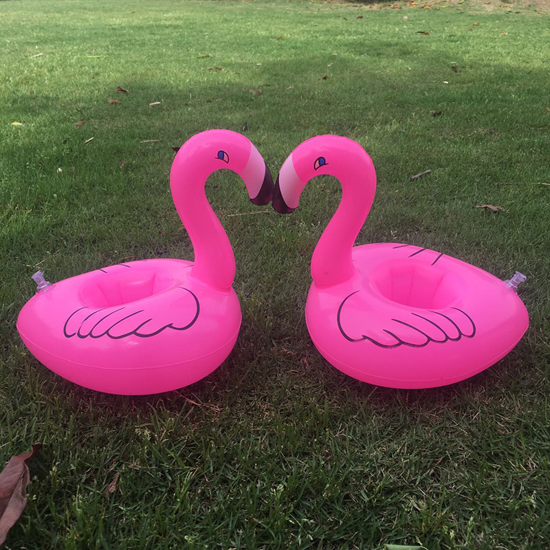 Opblaasbare Bekerhouder Flamingo Bekerhouder Opblaasbare Product Opblaasbare Water Speelgoed Een Enkele Cup Mat