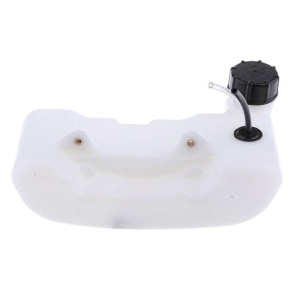 Electric Bicycle Fuel Tank White Plastic Gas Fuel Tank For Scooter For Gokart Mini Bike 43Cc 47Cc 49Cc