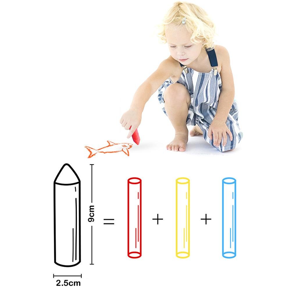 Craie 20 pièces craie épaisse sans poussière enfants Scrawling peinture lavable Pastel fournitures scolaires fournitures scolaires de bureau