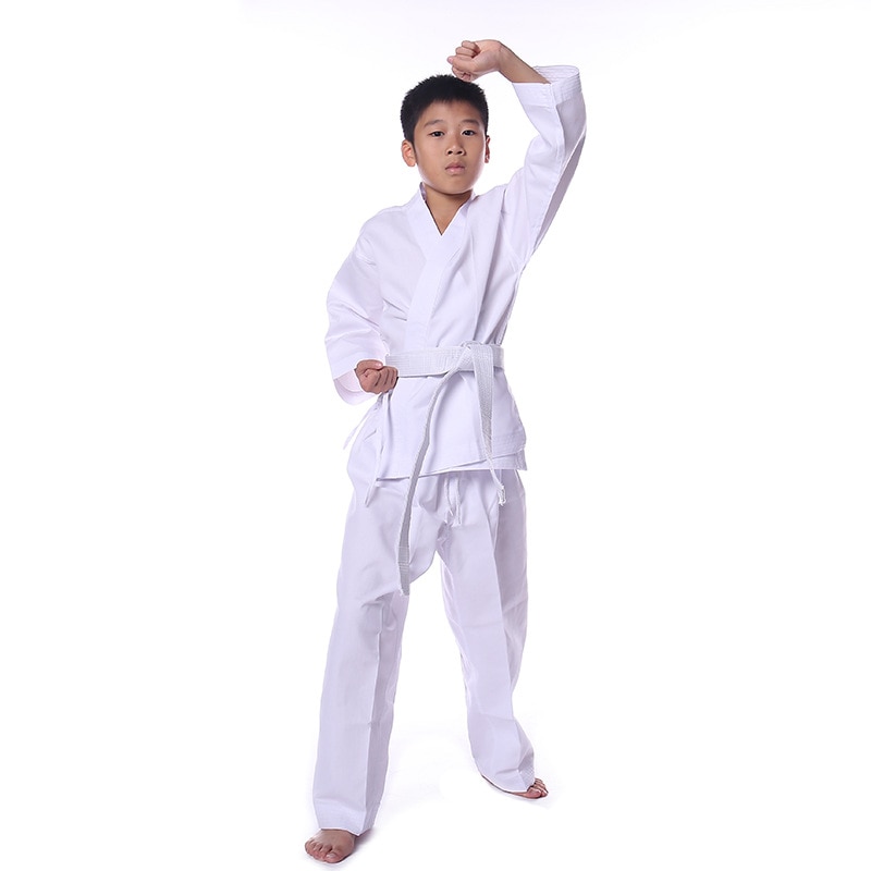 100%  bomulds taekwondo dobok uniform voksne børn komfortable gym karate dobok godkendt tkd uniform godt stof