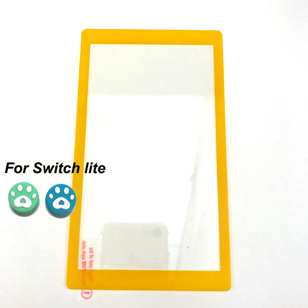 Protetor de tela de toque de vidro temperado película protetora capa completa guarda para nintendo lite ns mini nintend switch: Yellow   Switch Lite