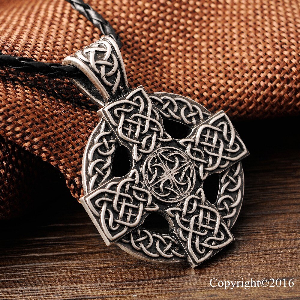 Langhong 1 stk. armenisk kryds vedhæng halskæde solkors celtics armenisk druid amulet vedhæng halskæde