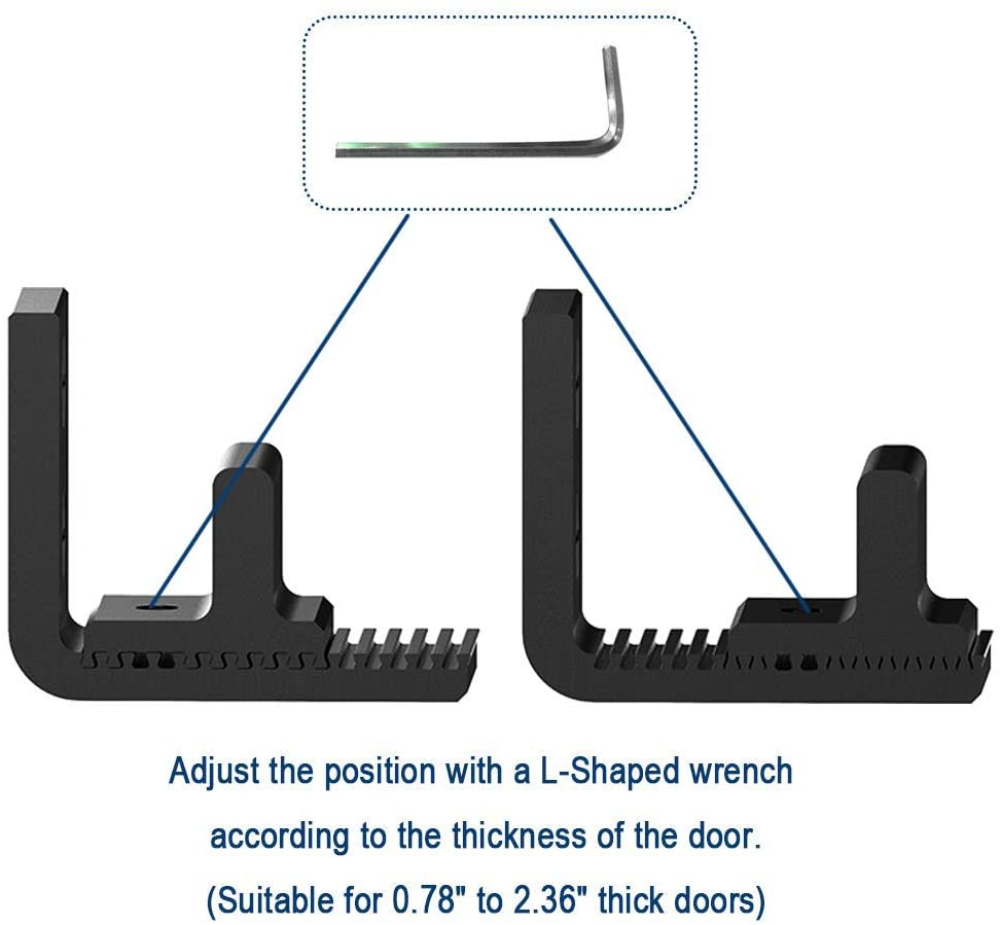 LWZH Sliding Barn Door Floor Guide Adjustable Floor Guide Wall Mounted Barn Floor Guide Suitable for Single Door Easy to Install