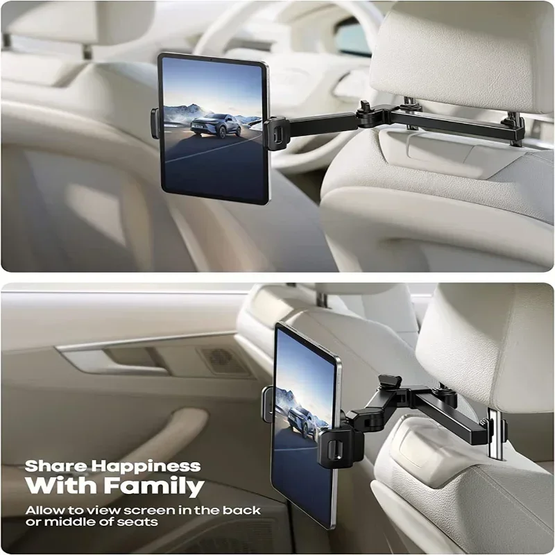 Auto Tablet Halter Rücksitz Kopfstütze Halterung Für IPad Air Mini Pro 4-13 Zoll 360-Grad-Rotation Hinten Kissen telefon Klemme Ständer Universal