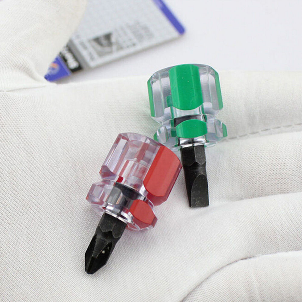 2 Pcs 6X14 Mm Kids Mini Reparatie Tools Schroevendraaier Anti Slip Phillips Schroevendraaier Bits Single Side