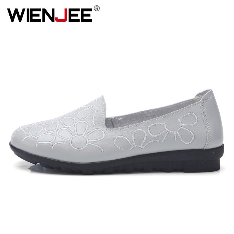 mujeres zapatillas vulcanizadas zapatillas mujer verano deslizamiento en zapatos planos mujeres mocasines caminar plana: Gray / 38