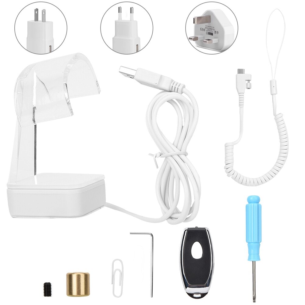 Transparent Clear Mini Display Stand Anti-Theft Security Holder Bracket for Watch 110-240V