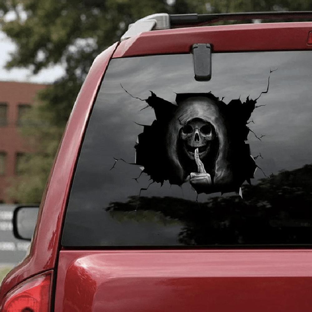 Car Styling Horror Silent Skull Sticker for Mazda 2 3 5 Premacy Miata 6 8 RX8 MX5 M8 CX-7 CX-9 Verisa MPV