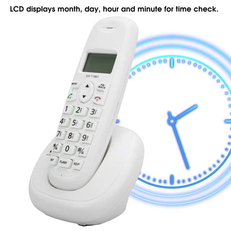 100-240V US Plug KX-T1901 Desk Phone Business Home Landline Phone FSK/DTMF Caller ID