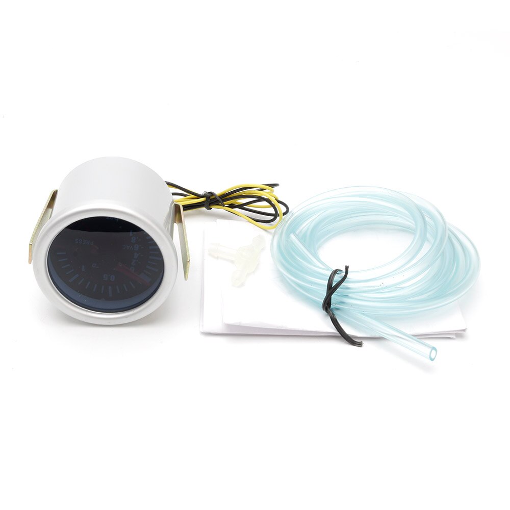 YOMI 2" 52mm Smoke lens Boost gauge bar psi Vacuum Water temp Oil temp Oil press Voltmeter Fuel level Tachometer rpm gauge