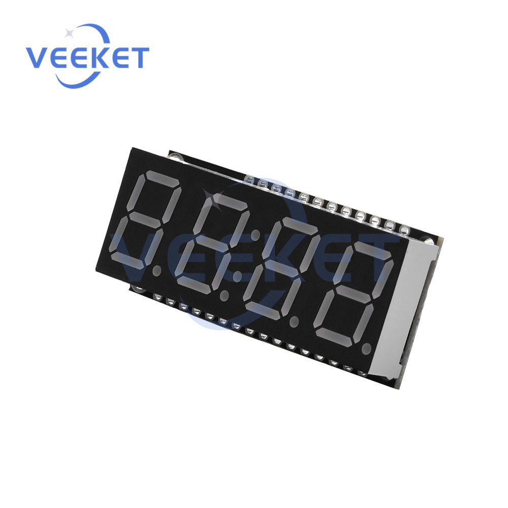 Display with Clock Module 0.56-inch 4-Digit 7-Segment HT16K33 Driver Green Red White Yellow Blue LED Indicator Display