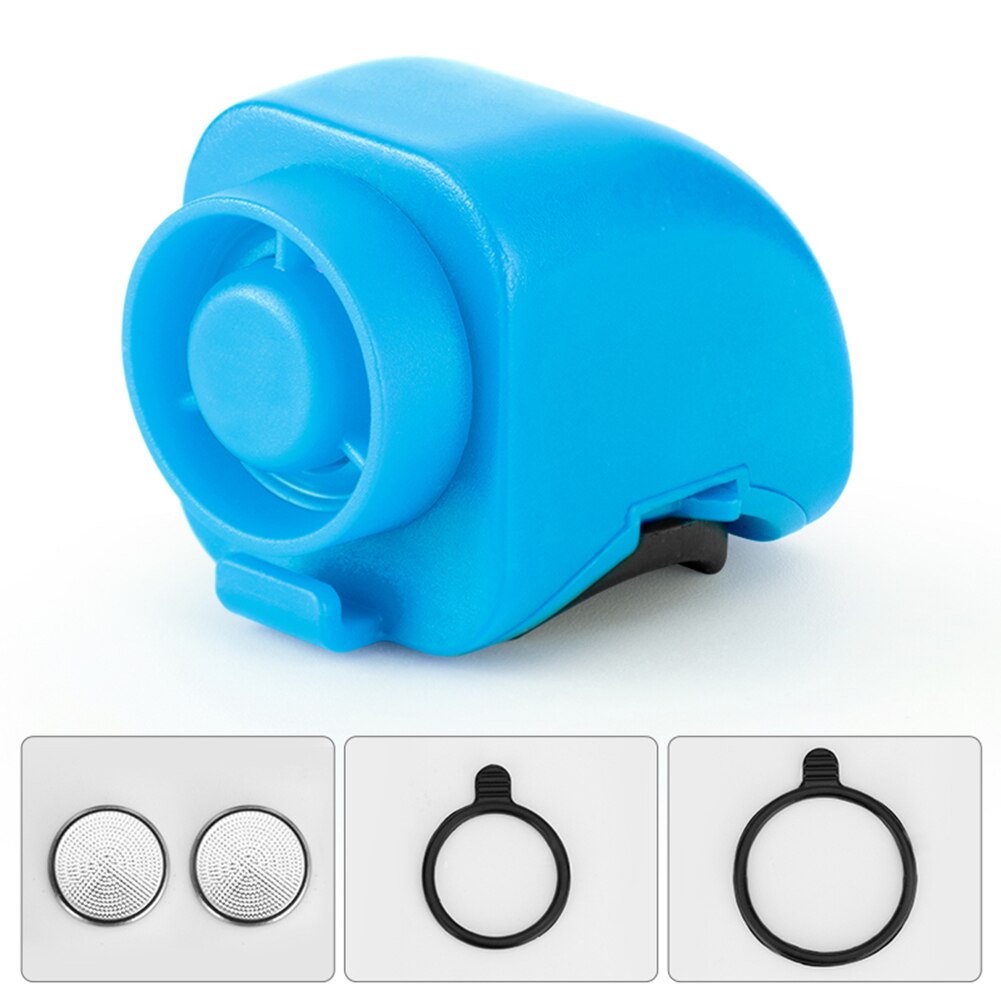 Electric Bicycle Bell Loud Horn 130 db Volume Fixed Gear Folding Mountain Road Bike MTB Handlebar Alarm Bells Cycling Accessorie: Blue Set