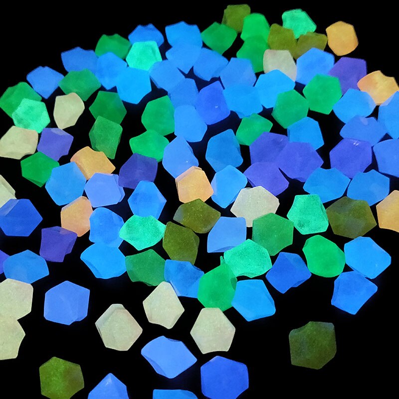 Galets de jardin lumineux qui brillent dans la nuit, 300 pièces/sac, pierres de décoration lumineuses pour allées, chemin, pelouse, cour