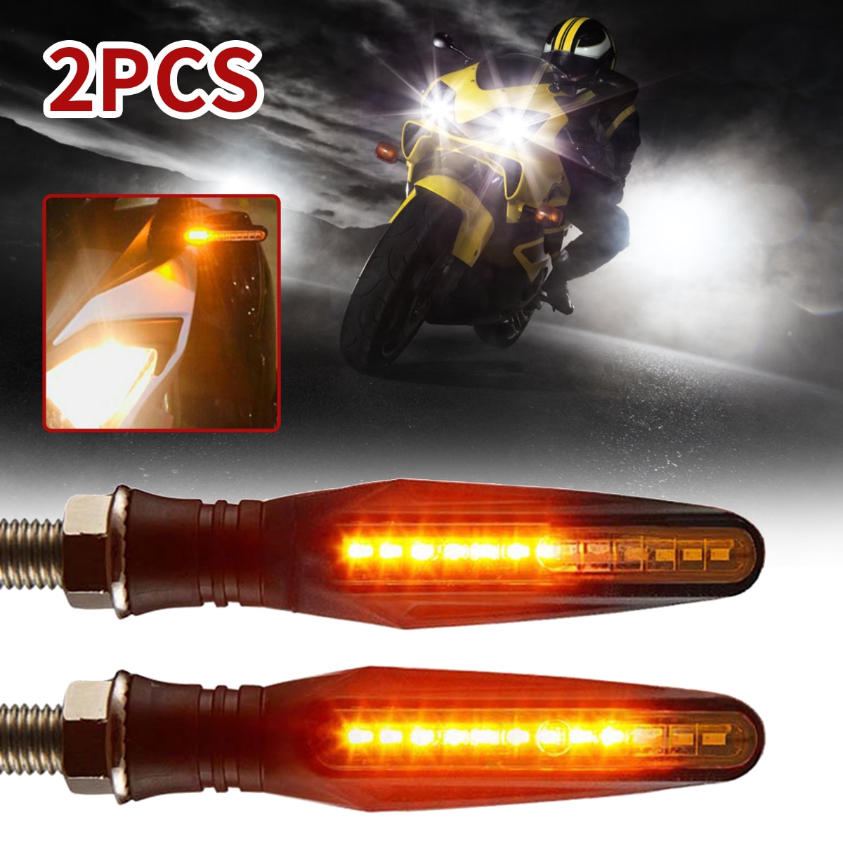 2 Stuks Universa Led Richtingaanwijzers Indicator Motorfiets Flasher Gebouwd Relais Pijl Motorfiets Richtingaanwijzers Motorcycle Light