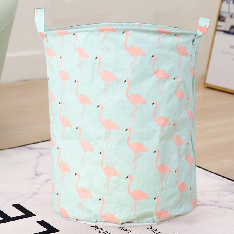 1PC pliable panier à linge grande capacité panier à linge vêtements rangement organisateur seau Homehold sac de rangement: Style 10