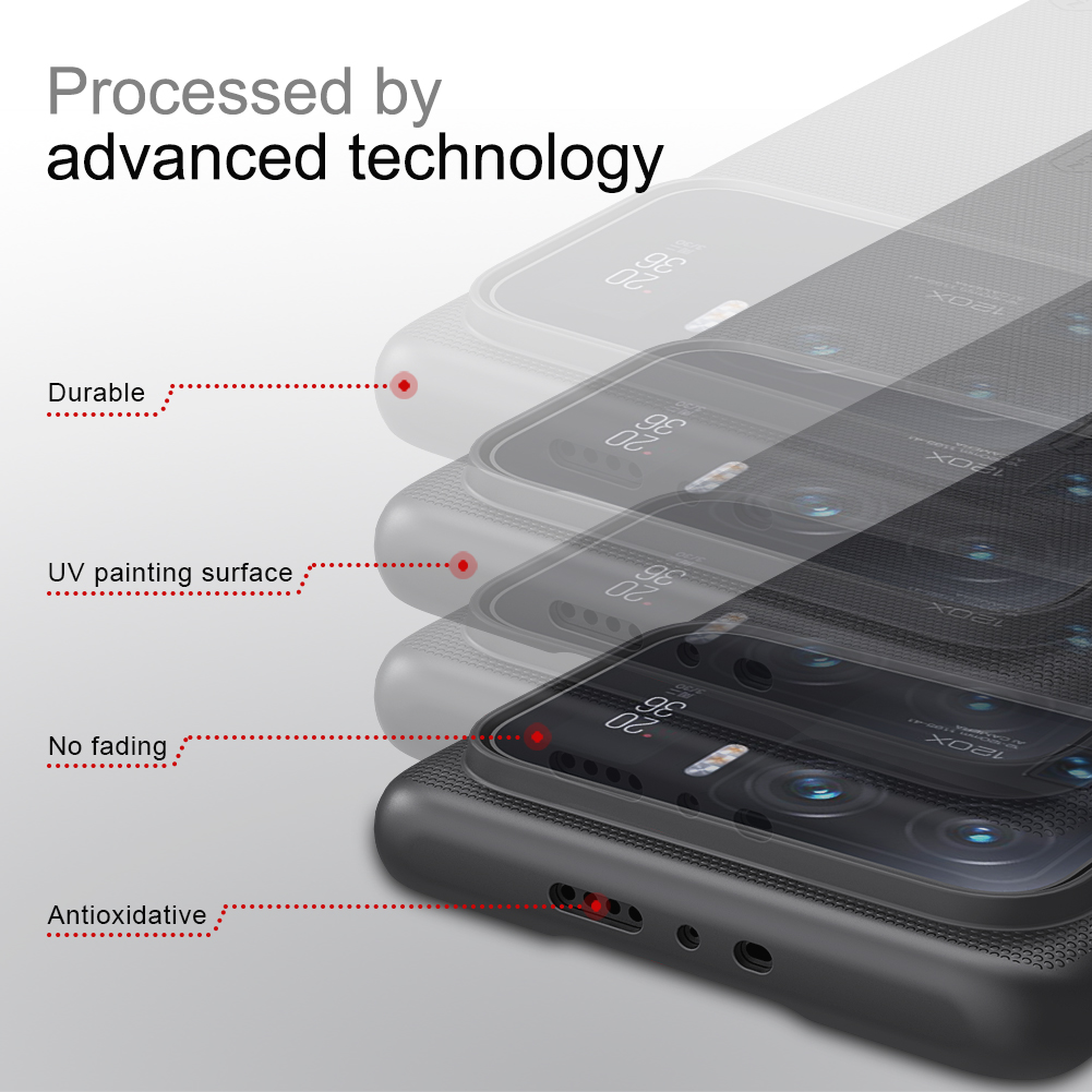 Voor Xiaomi Mi 11 Ultra Case Nillkin Super Frosted Shield Hard Matte Ultradunne Cover Case voor Xiaomi Mi 11 Mi 11 Ultra Case