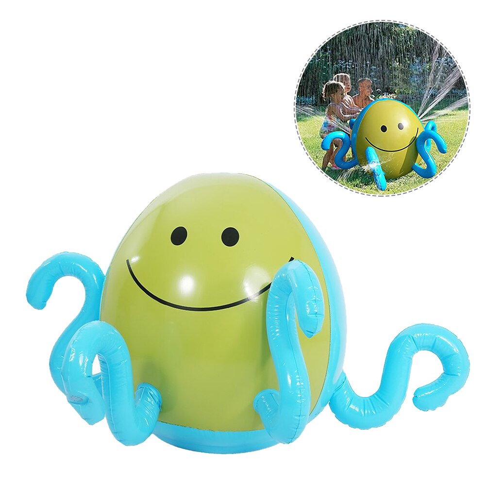 Opblaasbare Spuiten Water Octopus Zomer Kids Outdoor Spelen Water Game Waterstraal Bal Strand Bal Gazon Spel Spuiten Octopus