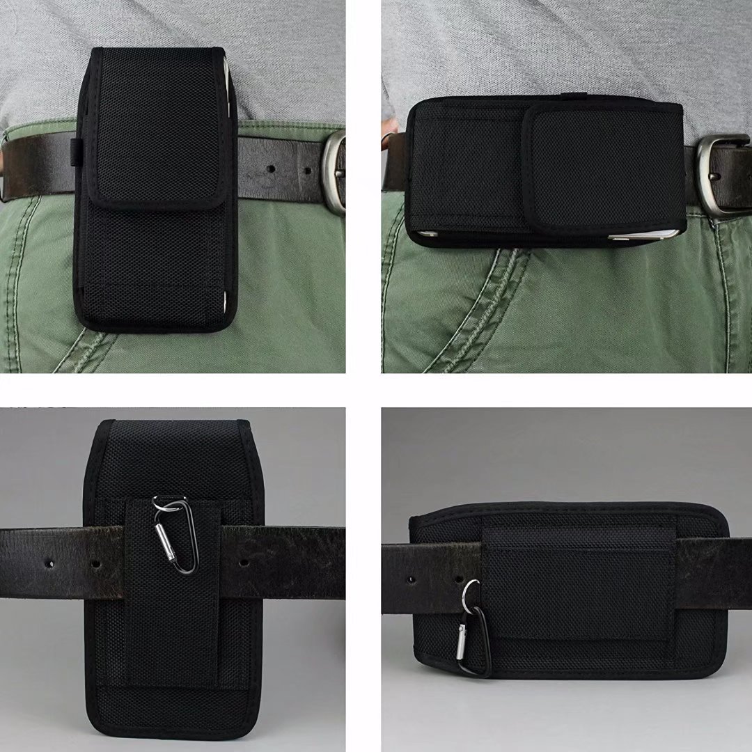 Casual Phone Bag Pouch For iPhone13 12 11 Pro Max X 8 7 6 6S Plus Xr Xs Max Smartphone Case Belt Clip Holster Oxford cloth Cover