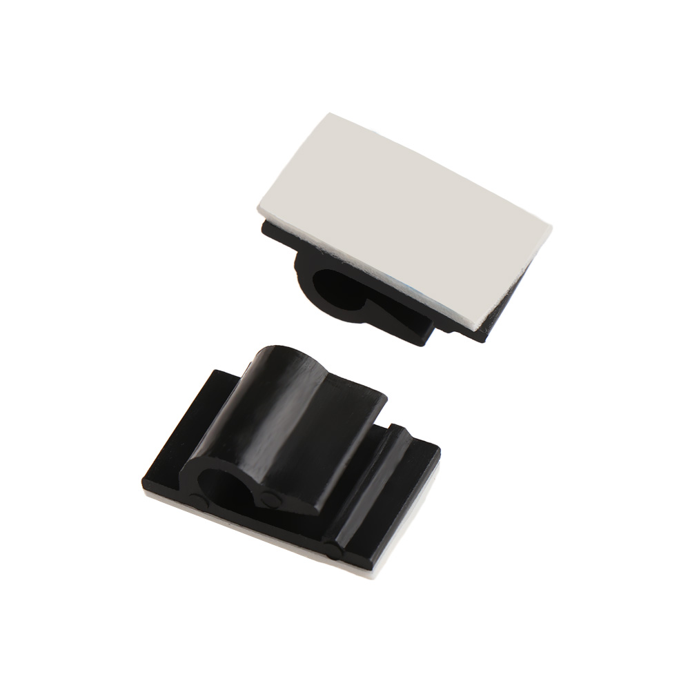 50 stuks Zelfklevende Cord Management Klem Nylon Kabel Clips Draad Leiding Haak Bevestigingsmiddelen Kabel Organizer Kabelbinder Vaste Klem
