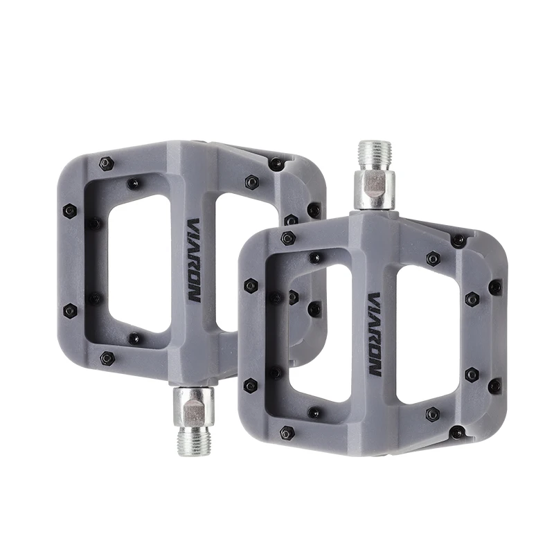 BOLANY Bike Pedal Ultralight Anti-slip 16 Nail Nylon Pedal for Mountain Bike Sealed Double Bearings Pedals Bicycle Accessories: WHITE