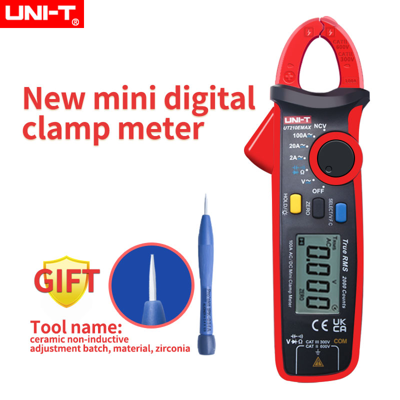 Uni-t  ut210e true rms digital klämma  ut210a/ b/c/d/e ac/dc ström/spänning automatisk räckvidd kondensator kontaktfri multimeter: Ut210e max