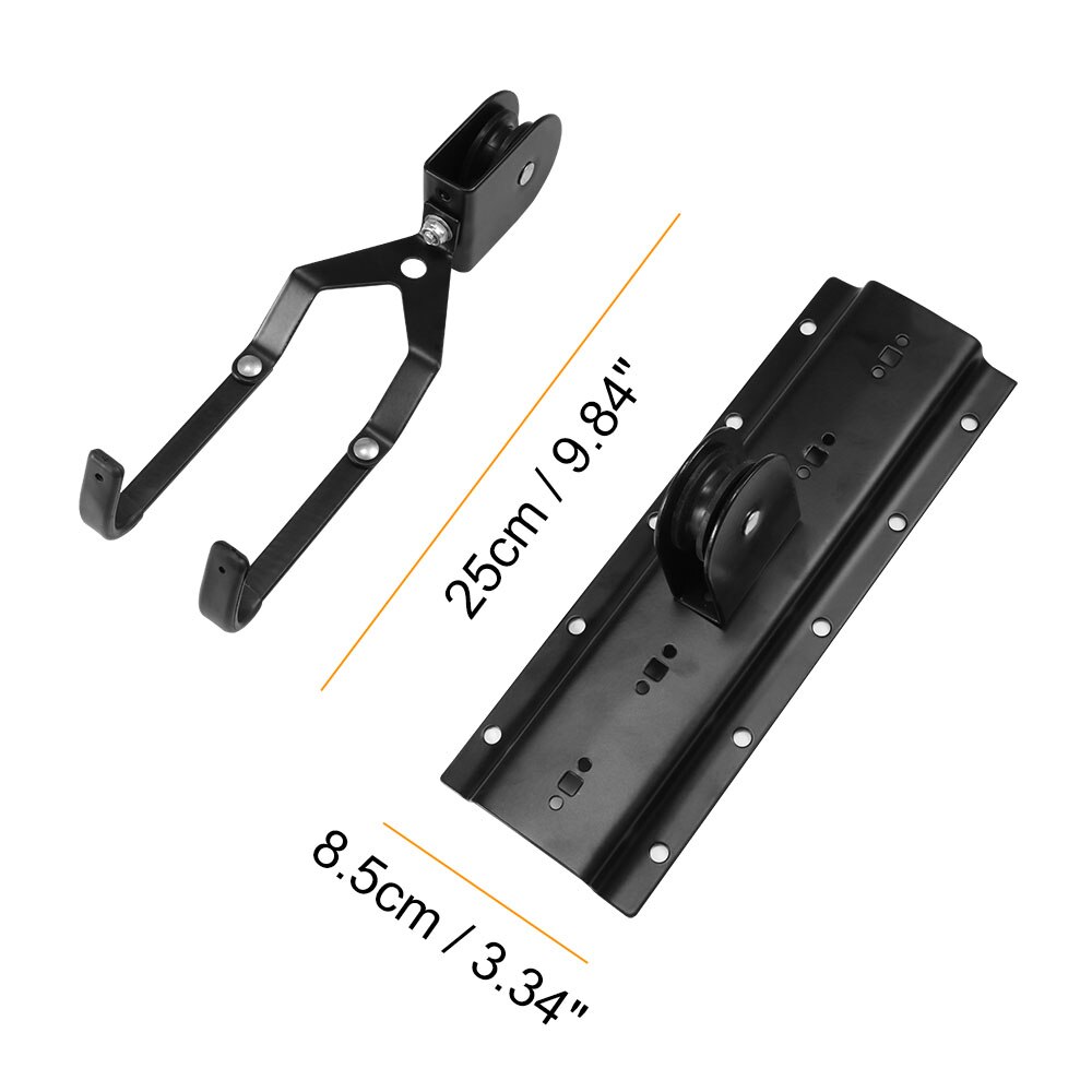 Bike Holder Ceiling Lift Cargo Rack For Bicycle Bike Storage Garage Hanger Mounted Hoist Pulley Rack 45lbs Metal Lift Assemblies