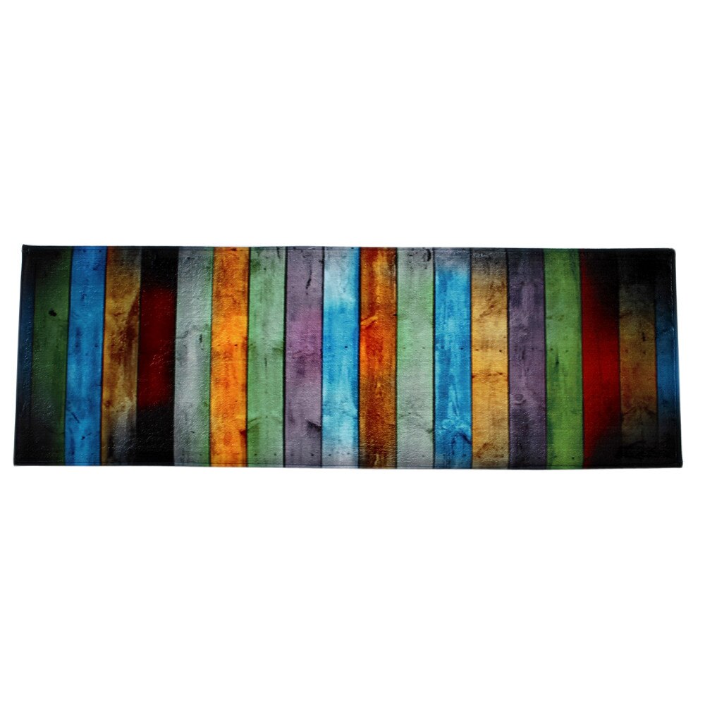Kleurrijke Regenboog Tapijt Slaapkamer Mat Eetkamer Tapijt Shaggy Zachte Gebied Tapijt Slaapkamer Rechthoek Vloermat Woondecoratie 40*120 CM