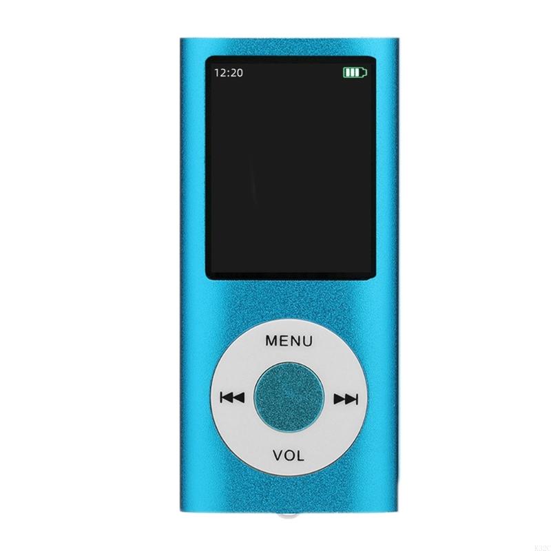 K32C Portable MP3 Music Player Digital LCD Screen Recording FM Radio ebook: Azul