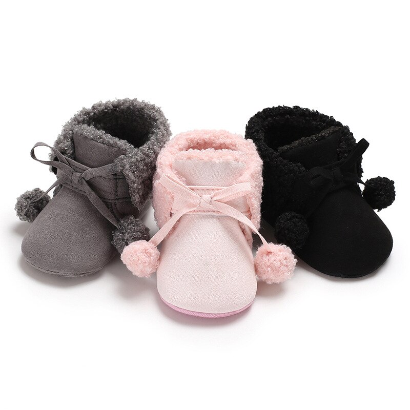 Güzel sıcak tasarım bebek kız erkek bebek ilk yürüyüşe bebek ayakkabıları yumuşak terlik sevimli ayakkabı kış kaymaz bebek sıcak ayakkabı