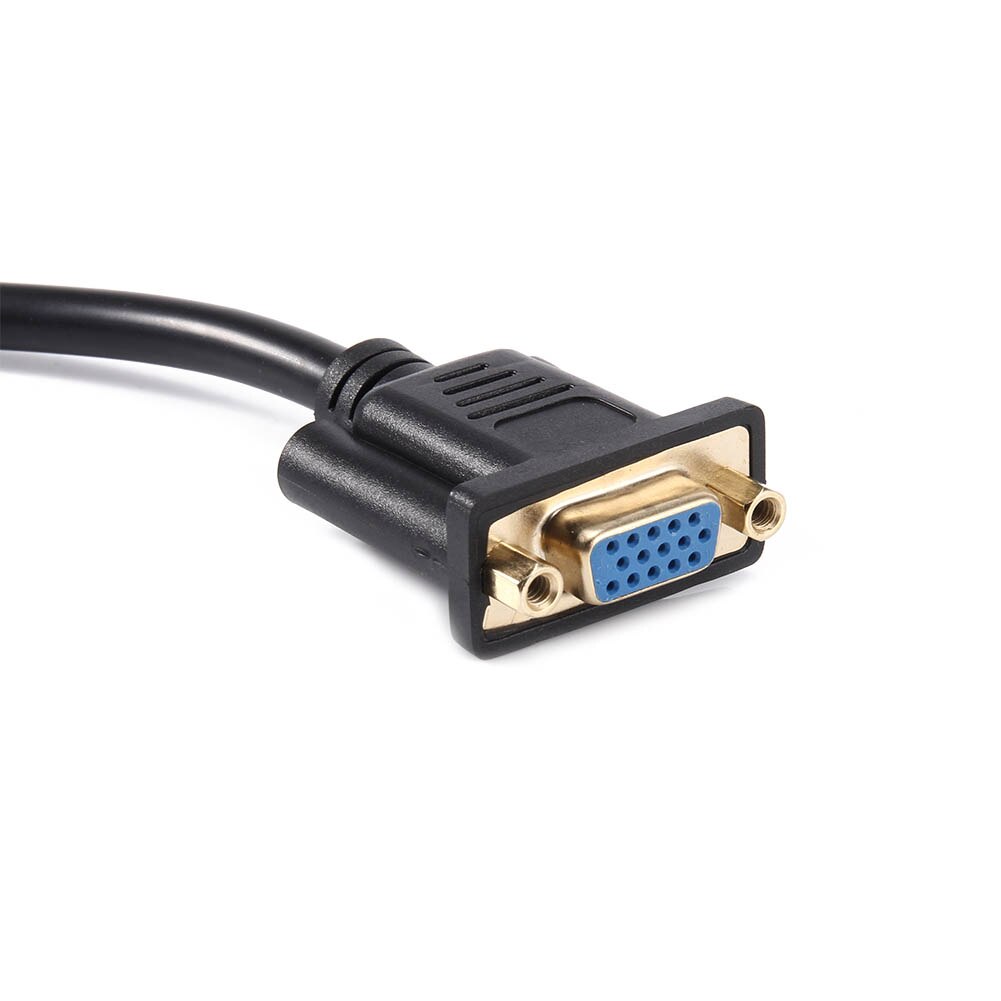 20 Cm Vga Male Naar Vrouwelijke Adapter Kabel Connector 15 Pins Verlengsnoer Voor Monitoren Projector Tv UY8