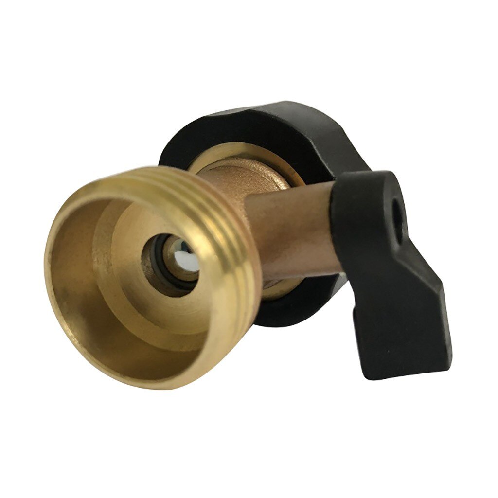 Super Heavy Duty 3/4 Inch Brass Water Shut Off Valve Garden Hose Connector