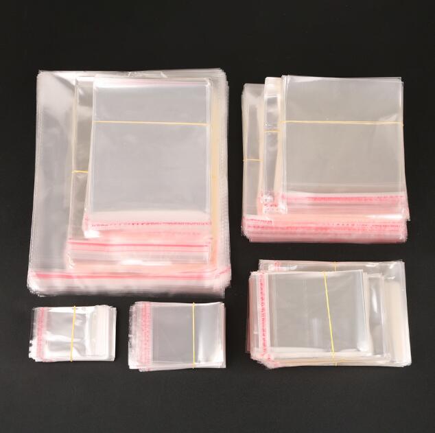 1000pcs/lot opp bag self adhesive clear transparent bags for jewelry Plastic baggies self sealing plastic packaging bags