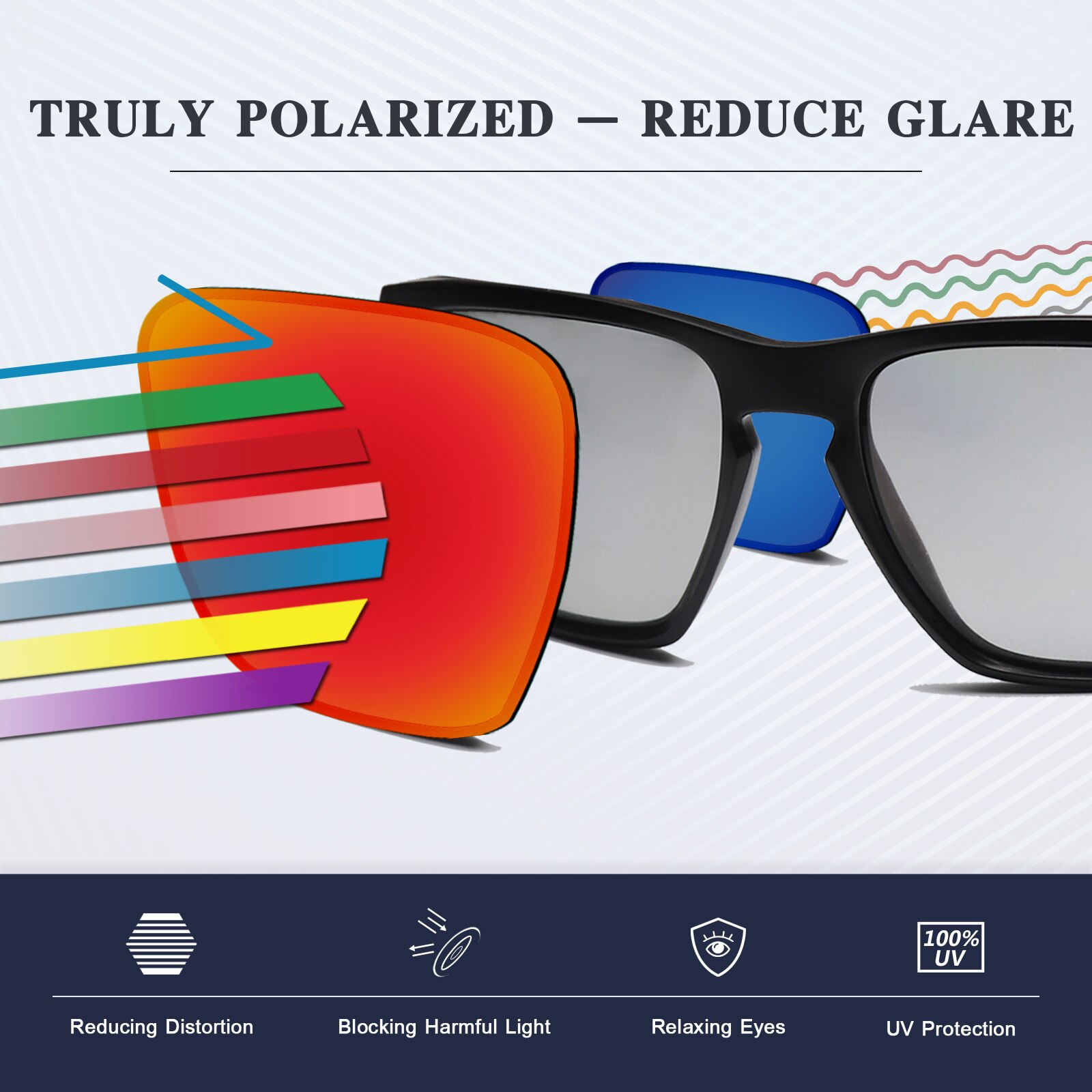 SmartVLT Replacement Lenses Polarized for Oakley Antix Sunglasses - Copper Gold