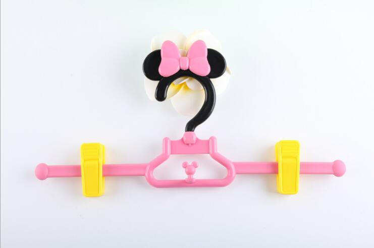 Barnebuksestativ klemme plast kleshenger med klips 5 stk pp bukseklemmer: Minnie / 10 stk